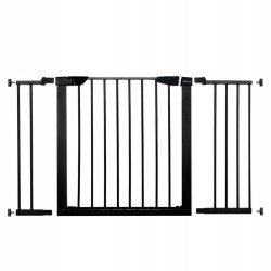 Detská zábrana nastaviteľná 75-124 cm SPRINGOS BabyLock čierna