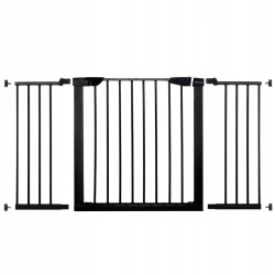 Detská zábrana nastaviteľná 75-138 cm SPRINGOS BabyLock čierna