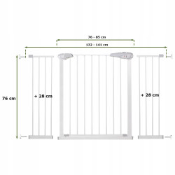 Nadstavec 28 cm pre zábranu SPRINGOS BabyLock čierny