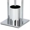 Držiak na toaletný papier s WC štetkou SPRINGOS TB0003 chróm/bambus