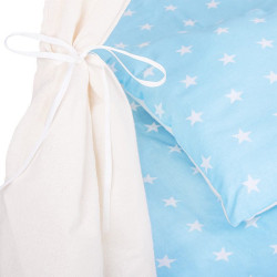 Teepee stan pre deti SPRINGOS Svetlo modrý s hviezdami