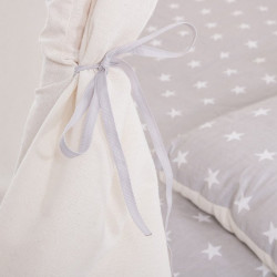 Teepee stan pre deti SPRINGOS Šedý s hviezdami