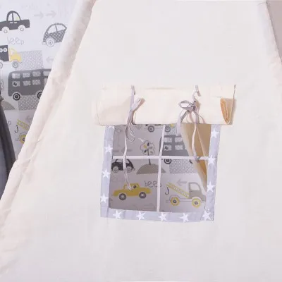 Teepee stan pre deti SPRINGOS Šedý s hviezdami