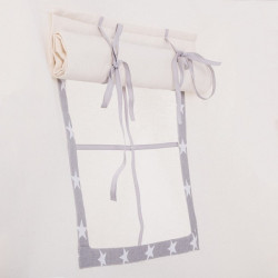 Teepee stan pre deti SPRINGOS Šedý s hviezdami