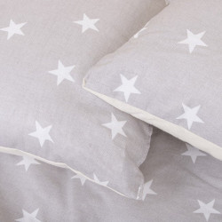 Teepee stan pre deti SPRINGOS Šedý s hviezdami