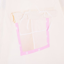 Teepee stan pre deti SPRINGOS Ružový s hviezdami