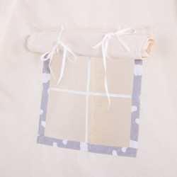 Teepee stan pre deti SPRINGOS Šedý s oblakmi