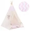 Teepee stan pre deti SPRINGOS Ružový Zigzag