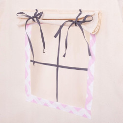 Teepee stan pre deti SPRINGOS Ružový Zigzag