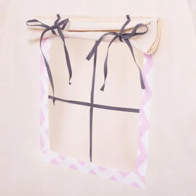 Teepee stan pre deti SPRINGOS Ružový Zigzag