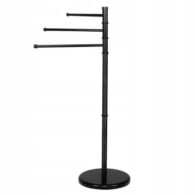 Držiak na uteráky SPRINGOS BELA 3 čierny