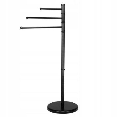 Držiak na uteráky SPRINGOS BELA 3 čierny