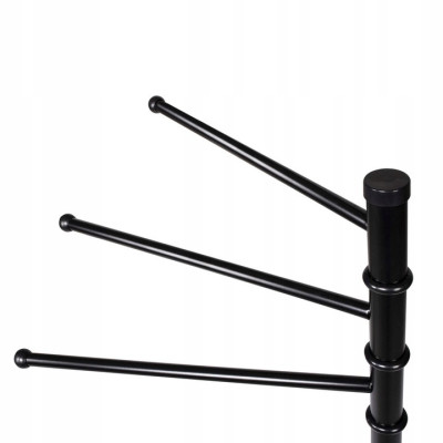 Držiak na uteráky SPRINGOS BELA 3 čierny