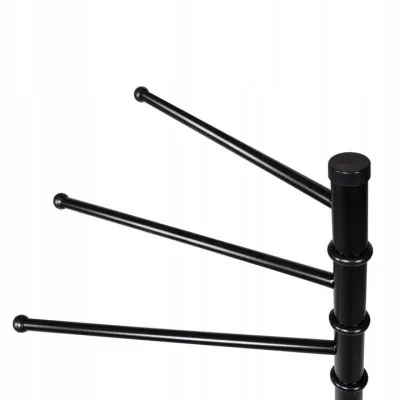 Držiak na uteráky SPRINGOS BELA 3 čierny