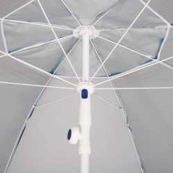 Plážový slnečník SPRINGOS SHIELD XXL tmavomodrý
