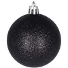Vianočné banky čierne mix - 4cm, sada 20ks