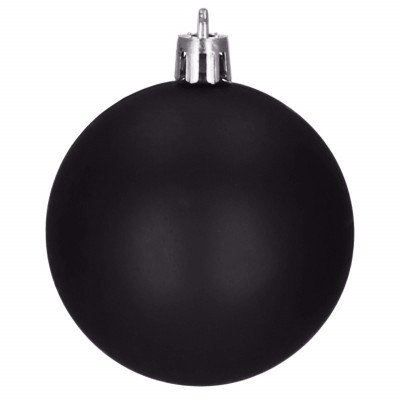 Vianočné banky čierne mix - 4cm, sada 20ks