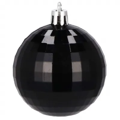 Vianočné banky čierne mix - 6cm, sada 20ks