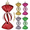Vianočné ozdoby Farebné cukríky - 6 cm, súprava 5ks
