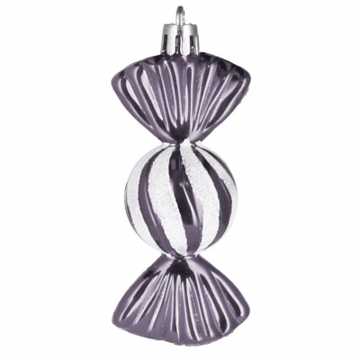 Vianočné ozdoby Farebné cukríky - 6 cm, súprava 5ks