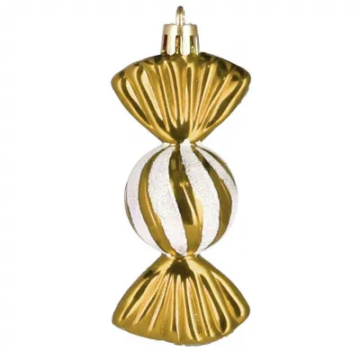 Vianočné ozdoby Farebné cukríky - 6 cm, súprava 5ks