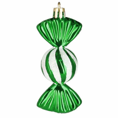 Vianočné ozdoby Farebné cukríky - 6 cm, súprava 5ks