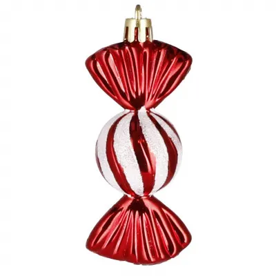 Vianočné ozdoby Farebné cukríky - 6 cm, súprava 5ks