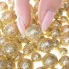 Dekoračné guličky s trblietkami zlaté, 20g