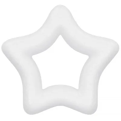 Polystyrénová hviezda - 10 cm, biela SPRINGOS