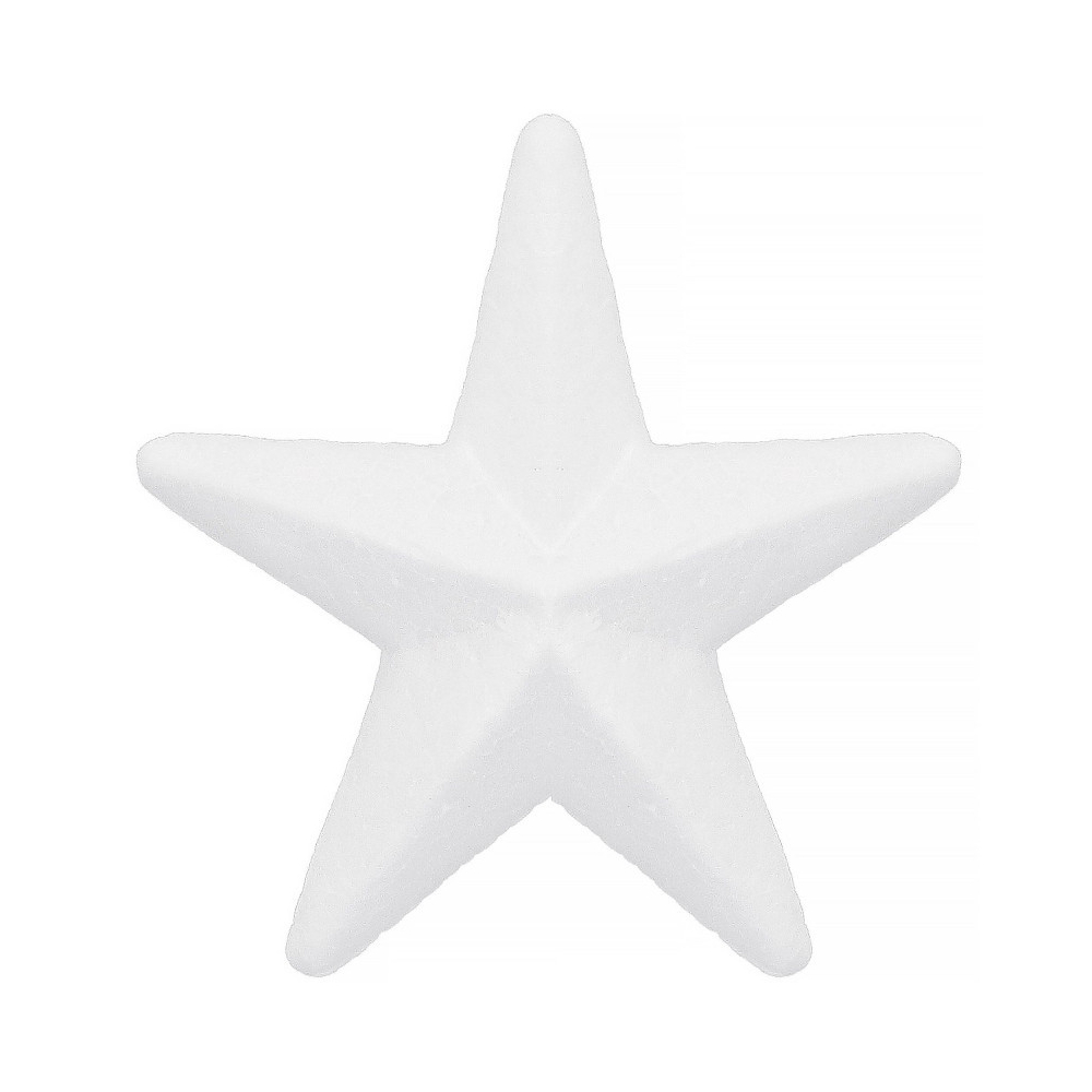 Polystyrénová hviezda - 12 cm, biela SPRINGOS CA0235