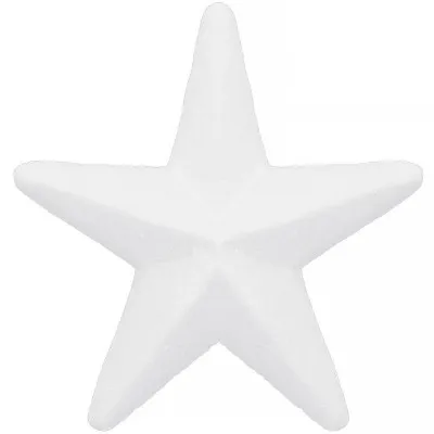 Polystyrénová hviezda - 12 cm, biela SPRINGOS CA0235
