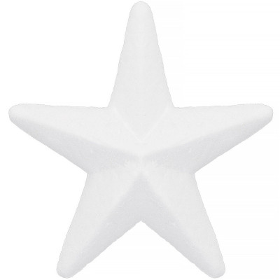 Polystyrénová hviezda - 12 cm, biela SPRINGOS CA0235