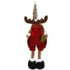 Vianočný sob 45 cm, červeno-hnedý