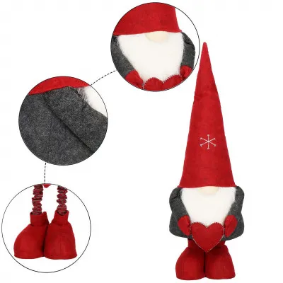 Škriatok GNOM so srdcom, nastaviteľný 75-120 cm