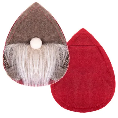 Vianočné prestieranie na príbory Gnom, hnedé, sada 2ks