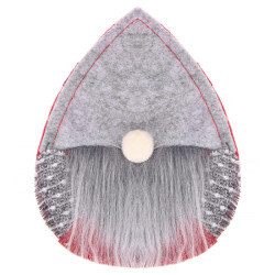 Vianočné prestieranie na príbory Gnom, šedé, sada 2ks