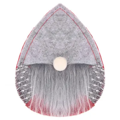 Vianočné prestieranie na príbory Gnom, šedé, sada 2ks