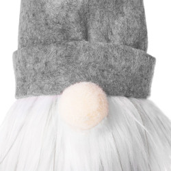 Vianočný oblečok na fľašu Gnom so šedou čiapkou