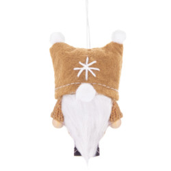 Škriatok GNOM s hnedou čiapkou 8 cm