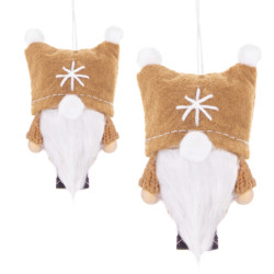 Škriatok GNOM s hnedou čiapkou 8 cm