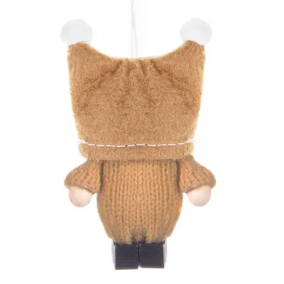 Škriatok GNOM s hnedou čiapkou 8 cm