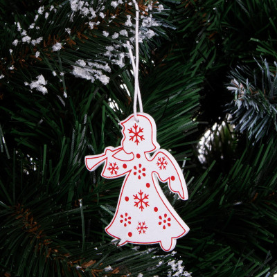 Vianočné ozdoby - Anjeli s trúbkou, súprava 3ks