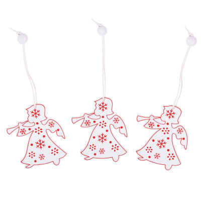 Vianočné ozdoby - Anjeli s trúbkou, súprava 3ks