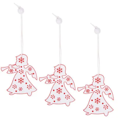 Vianočné ozdoby - Anjeli s trúbkou, súprava 3ks