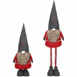 Škriatok GNOM s tmavo šedou čiapkou, nastaviteľný 95-160 cm