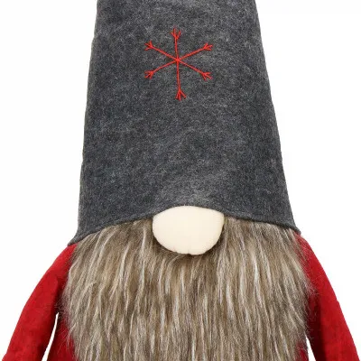 Škriatok GNOM s tmavo šedou čiapkou, nastaviteľný 95-160 cm