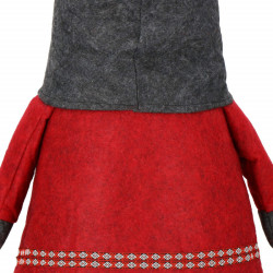 Škriatok GNOM s tmavo šedou čiapkou, nastaviteľný 95-160 cm