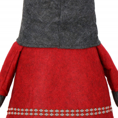 Škriatok GNOM s tmavo šedou čiapkou, nastaviteľný 95-160 cm