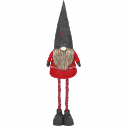 Škriatok GNOM s tmavo šedou čiapkou, nastaviteľný 95-160 cm