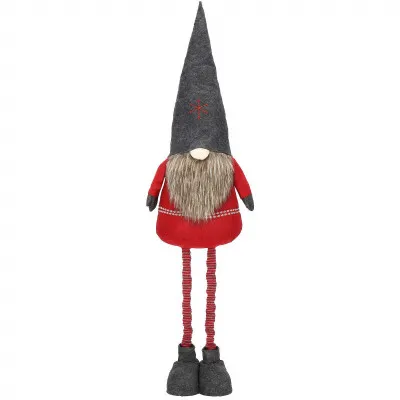 Škriatok GNOM s tmavo šedou čiapkou, nastaviteľný 95-160 cm